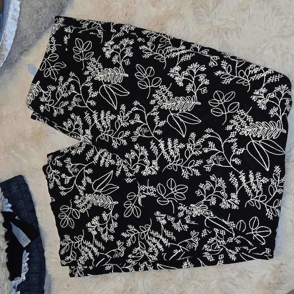Zara embroidered pant